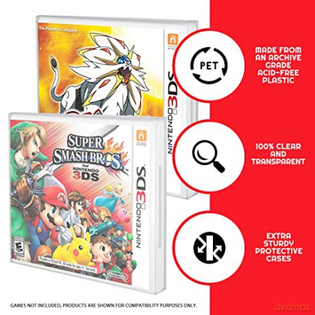 PET Protectors 25-Pack for 3DS (NTSC) Games