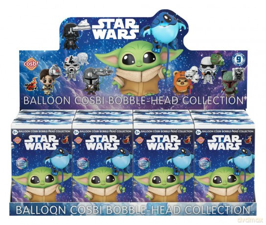 Star Wars Cosbi Mini Figures Balloon 8 cm Blind Box Display (8) [FIGURKA]