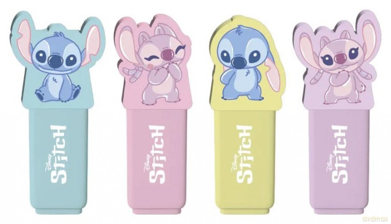 Stitch Set of 4 Highlighters with Topper