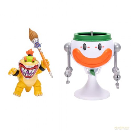 The Super Mario Galaxy Movie Action Figure Bowser Jr. with Clown Car 13 cm [FIGURKA]