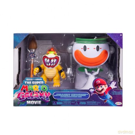 The Super Mario Galaxy Movie Action Figure Bowser Jr. with Clown Car 13 cm [FIGURKA]