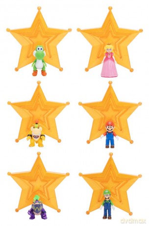 The Super Mario Galaxy Movie Action Figures 4 cm Wave 1 Assortment (12) [FIGURKA]