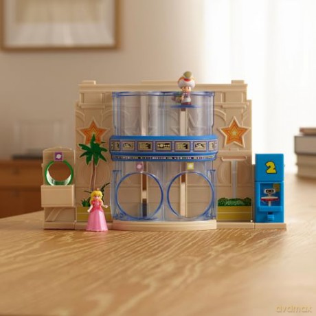 The Super Mario Galaxy Movie Diorama with 2 Mini Figures Gateway Galaxy