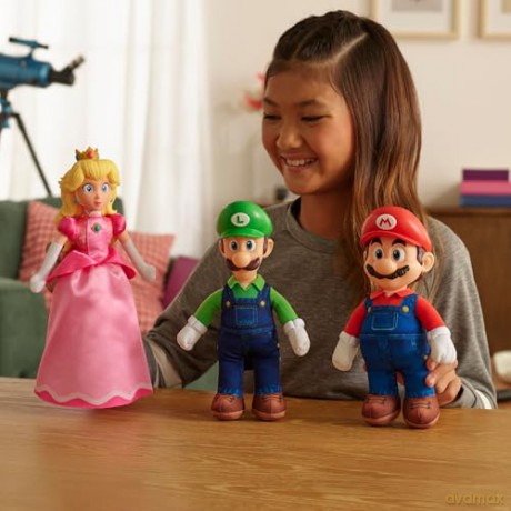The Super Mario Galaxy Movie Plush Figure Luigi 23 cm