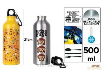 Butelka metalowa Emoji 500 ml