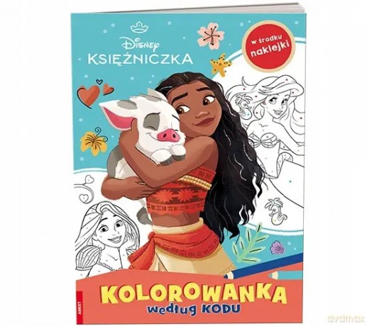 Disney Księżniczka. Kolorowanka według kodu [KSIĄŻKA]