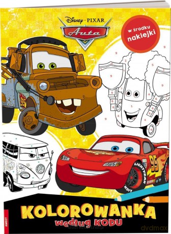 Disney Pixar. Auta. Kolorowanka według kodu [KSIĄŻKA]