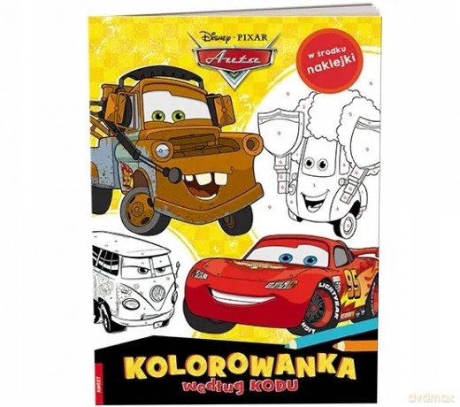 Disney Pixar. Auta. Kolorowanka według kodu [KSIĄŻKA]