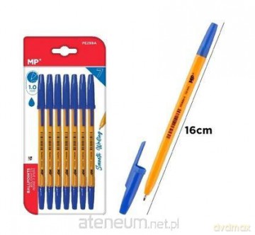 Długopis 1mm niebieski 7szt