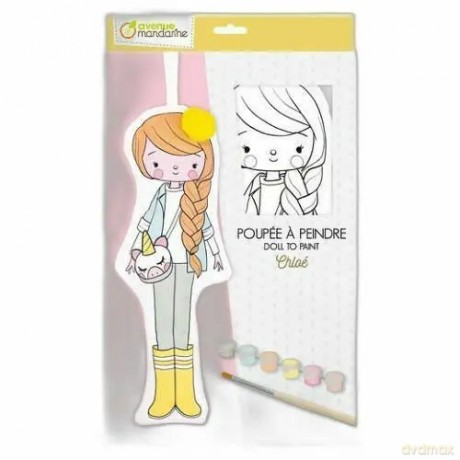 Lalka Chloe z materiału do pomalowania