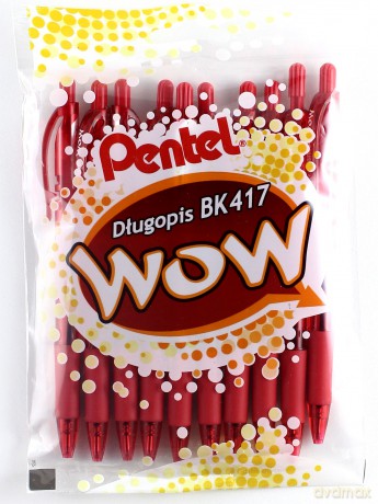 Długopis WOW BK417 czerwony (10szt)