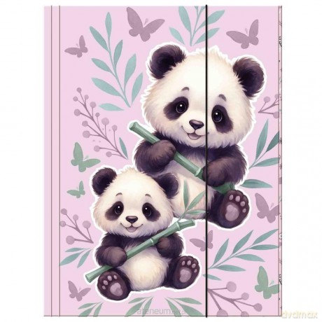 Teczka z gumką A4 Panda (10szt)