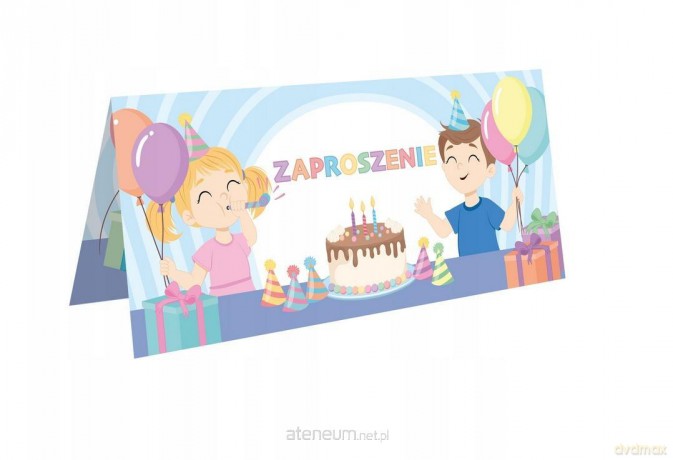 Zaproszenie na urodziny - Przyjęcie (10 szt)
