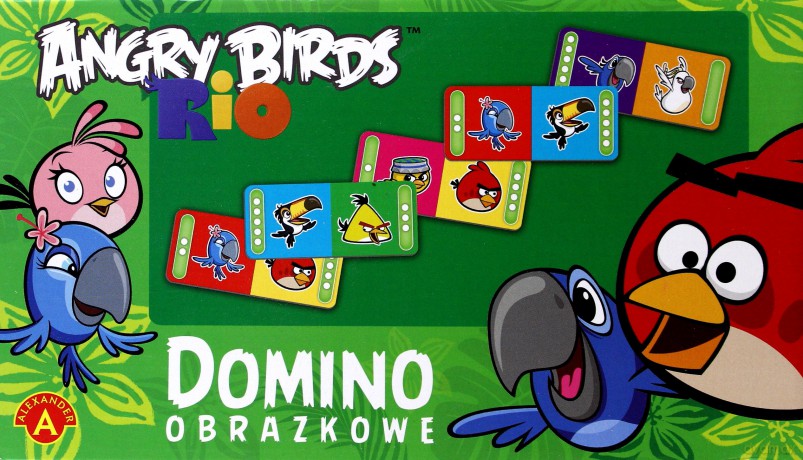 Domino obrazkowe - Angry Birds Rio [GRA]