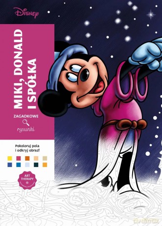 Art therapy. Kolorowanka antystresowa. Disney. Miki, Donald i spółka. Zagadkowe rysunki - Jeremy Mariez [KSIĄŻKA]