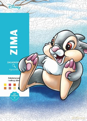 Art therapy. Kolorowanka antystresowa. Disney. Zima. Zagadkowe rysunki - Alexandre Karam [KSIĄŻKA]