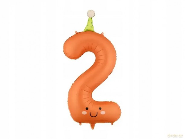 Balon foliowy Cyfra 2 86cm pomar.FB411T-2 31622