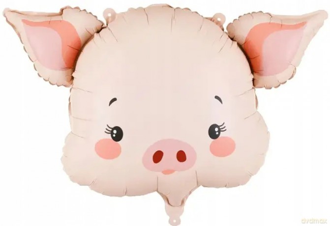 Balon foliowy Świnka 61x36cm mix FB368 71223