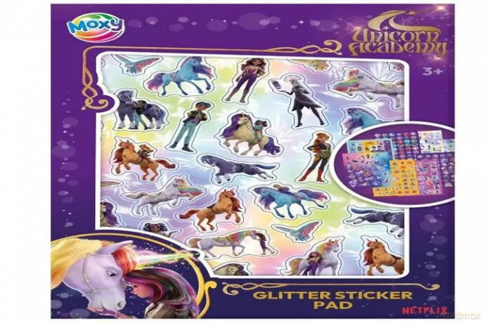 CCG naklejki brokat Unicorn A5 8ark.166000 71302