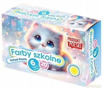 Farby 6 kolorów Kotki AS