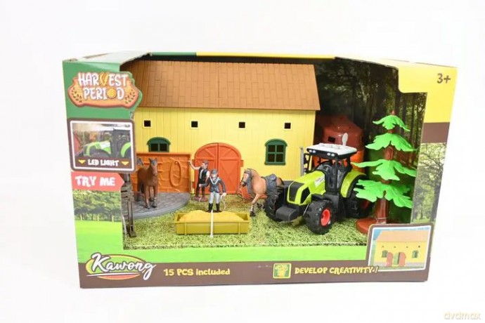 Farma z traktorem zestaw 15el 180705 80705