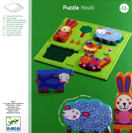 Drewniano - filcowa układanka Wesoła farma