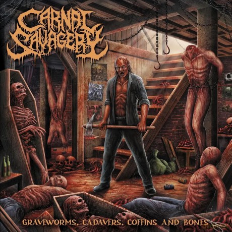 Carnal Savagery: Graveworms Cadavers Coffins And Bones [CD]