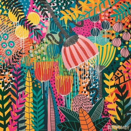 HEYE Puzzle kwadratowe Flowery: Piękna przyszłość, 1000 elementów [PUZZLE]