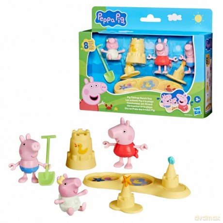 Hsb Świnka Peppa Fig Rodzeństwo Na Plaży