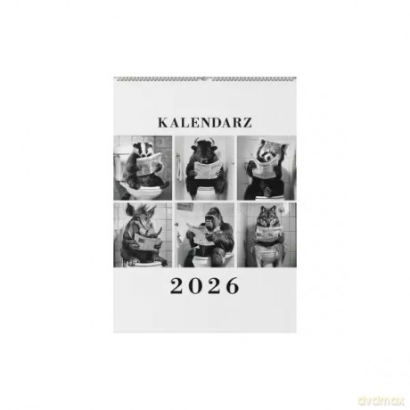 Kalendarz 2026 Zwierzęta na siedząco [KALENDARZ]