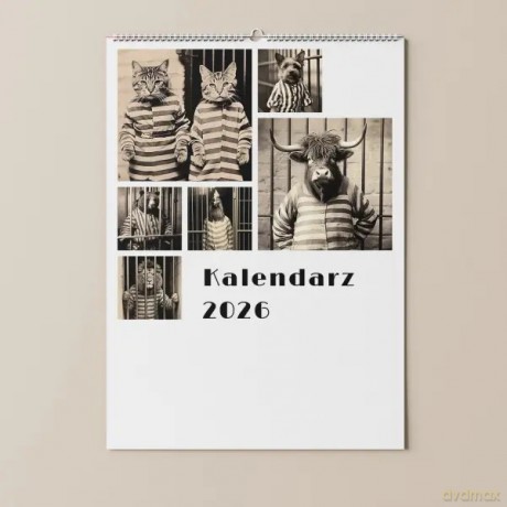 Kalendarz 2026 Zwierzęta za kratami [KALENDARZ]