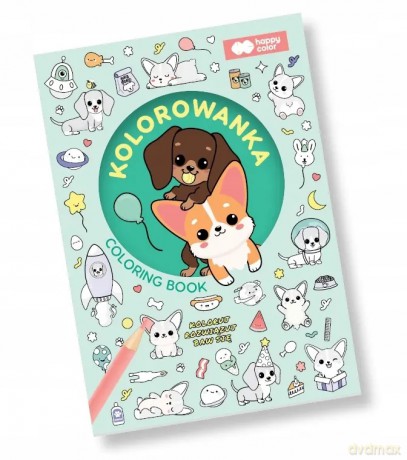 Kolorowanka Corgi Team A5 16 Happy Color [KSIĄŻKA]