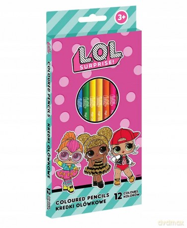 Kredki ołówkowe L.O.L. Surprise 12 szt.