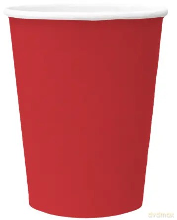 Kubeczki czerwone 250 ml (8 sztuk)