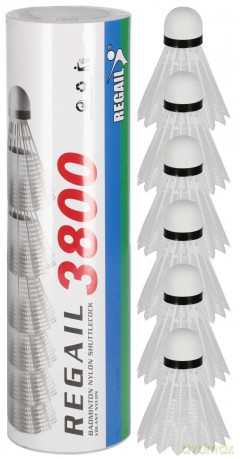 Lotki Do Badmintona BiaŁe 6szt Tuba Mega Creative 576963