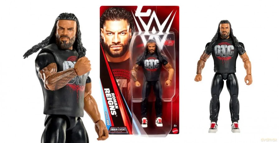 Mattel Wwe Roman Reigns Figurka Seria Main Event 160, Figurka Superstar Ok. 15 cm W Skali Jhh82 W4