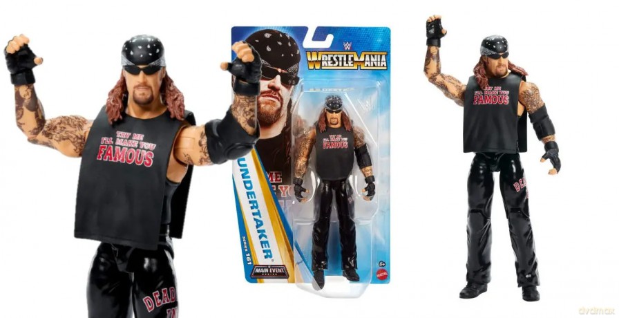 Mattel Wwe Undertaker Figurka Seria Main Event 161, Figurka Superstar Ok. 15 cm W Skali Jhh89 W4
