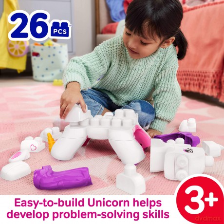 Mega Bloks Magiczny Jednorożec Do Zbudowania Zestaw 26 Klocków 3 W 1, Jkg36 Pud2 [KLOCKI]