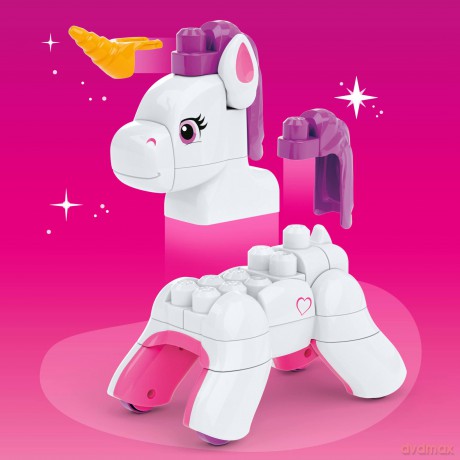 Mega Bloks Magiczny Jednorożec Do Zbudowania Zestaw 26 Klocków 3 W 1, Jkg36 Pud2 [KLOCKI]