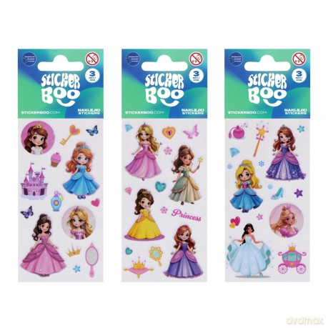 Naklejki 6x18 cm KsiĘżniczki Stickerboo 534614