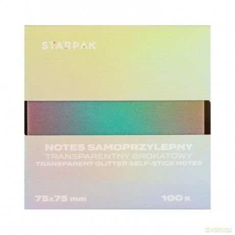 Notes Samoprzylepny 75x75/100k Transparent Ombre Ciemny C1 Starpak 576521