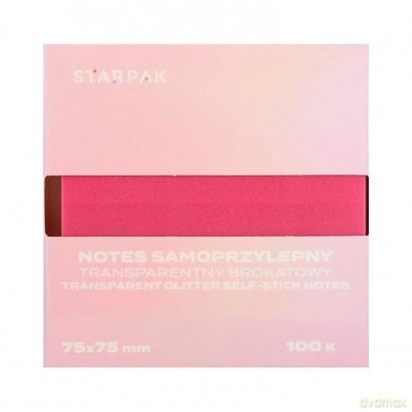 Notes Samoprzylepny 75x75/100k Transparent Ombre Ciemny C3 Starpak 576523