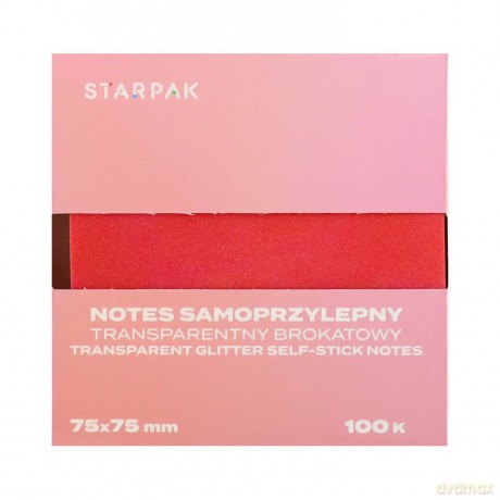 Notes Samoprzylepny 75x75/100k Transparent Ombre Ciemny C5 Starpak 576525