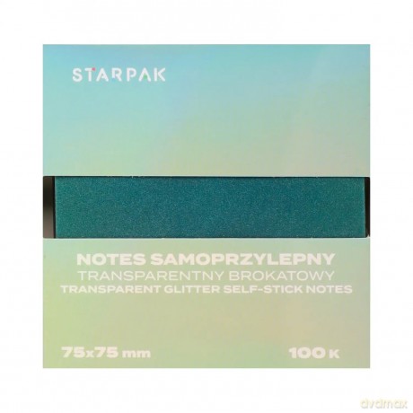 Notes Samoprzylepny 75x75/100k Transparent Ombre Ciemny C6 Starpak 576526
