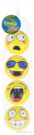 PiŁka Antystresowa Emotki 4 szt. Mega Creative 576848