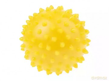 Piłka rehabilitacyjna 7.6 cm, żółta