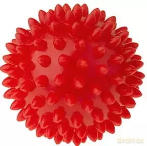Piłka sensoryczna do masażu i rehabilitacji 5.4 cm, czerwona