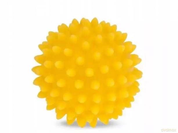 Piłka sensoryczna do masażu i rehabilitacji 5.4 cm, żółta