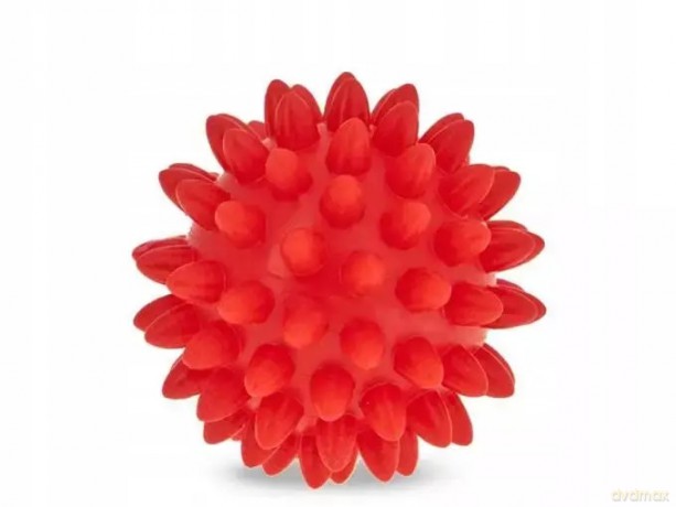 Piłka sensoryczna do masażu i rehabilitacji 6.6 cm, czerwona