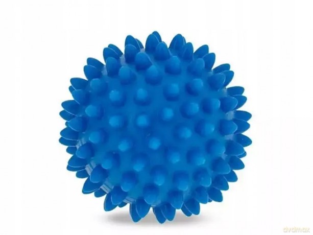 Piłka sensoryczna do masażu i rehabilitacji 6.6 cm, niebieska